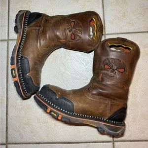 Cody James 11" Decimator Comp Toe Work Boot Brown Men's Size 11 EE